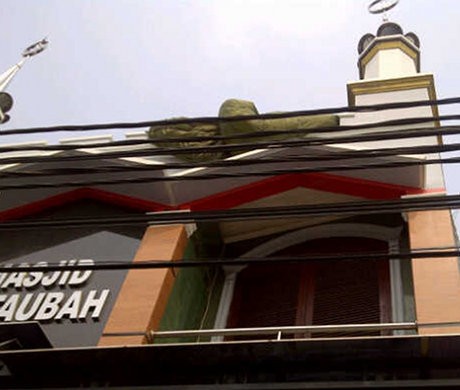 Gladi Resik HUT TNI, Penerjun Payung Mendarat di Atap Masjid