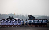 Dalam gladi bersih tersebut aktivitas pesawat komersil di Bandara Halim Perdanakusuma diliburkan.