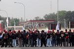 Demo Buruh Belum Ganggu Lalin di Tol Cikampek