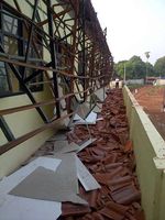 Atap SMAN 7 Depok Ambruk