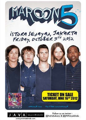 Hujan Sambut Hari Pertama Konser Maroon 5 di Jakarta