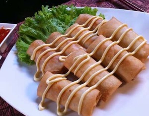 Resep Seafood:Lumpia Udang Mayones