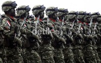 Kostrad ambil bagian dalam defile.