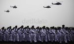 Defile Pasukan TNI Tutup Peringatan HUT ke-67 TNI