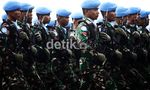 Defile Pasukan TNI Tutup Peringatan HUT ke-67 TNI