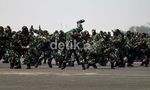 Kolone Senapan & Beladiri Meriahkan HUT TNI