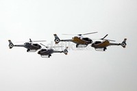Tidak hanya pesawat, helikopter TNI juga unjuk gigi.