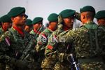 Prajurit Kopasus dan Kostrad Tampil Kompak