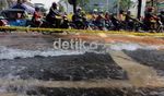 Pipa Air Bocor, Jl Kebon Sirih Tergenang