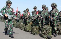 Latihan operasi amfibi atau pendaratan amfibi tersebut akan diikuti 1.837 prajurit. (Pen Pasmar-1).