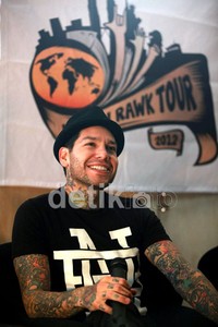 MxPx saat ditemui di cafe Je Mache, Jakarta, Rabu (10/10/2012).