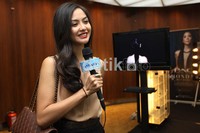 Revalina saat ditemui usai  fashion show IPMI Trend 2013 di Energy Building, Jakarta, Selasa (09/10/2012).