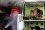 Rumah Kontrakan di Petamburan Hangus Terbakar