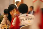 Ekspresi Pecatur Wanita Indonesia Open