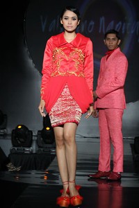 Valentino Napitupulu Adrenaline Flower. IPMI Trend Show 2013 at Energi Building. Kawasan SCBD Sudirman. Jakarta. [Foto: Mohammad Abduh/Wolipop]