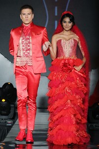 Valentino Napitupulu Adrenaline Flower. IPMI Trend Show 2013 at Energi Building. Kawasan SCBD Sudirman. Jakarta. [Foto: Mohammad Abduh/Wolipop]