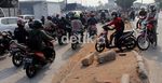 Putar Balik, Pemotor Lintasi Median Jalan