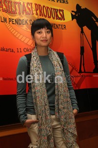 Tidak hanya sebagai penyelenggara, Leony juga membuat sebuah film pendek yang berjudul Cendol. Gus Mun/detikHOT.