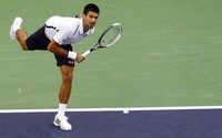 Djokovic tampil meyakinkan saat bertemu petenis Spanyol, Feliciano Lopez. REUTERS/Carlos Barria.