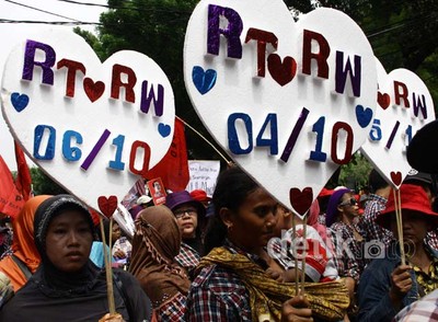 Ribuan Warga Saksikan Pelantikan Jokowi-Ahok