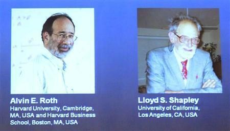 Dua Ilmuwan AS Ini Menangkan Nobel Ekonomi 2012