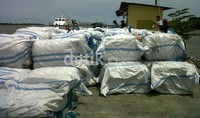 Untuk sementara karung-karung yang berisi pakaian bekas tersebut diamankan di dermaga Bea dan Cukai di Belawan, Medan.