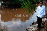 Jokowi Tinjau Kali Ciliwung