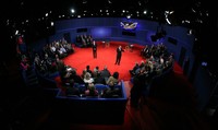 Debat yang berlangsung selama 90 menit itu dimoderatori jurnalis politik senior dari CNN Candy Crowley. Getty Images/Bruce Bennett.