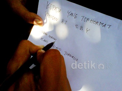 Tolak Kekerasan, Wartawan Kirim Surat ke Presiden