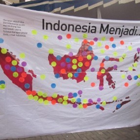 Puluhan Mahasiswa Bandung Tuliskan Harapannya untuk Indonesia Puluhan Mahasiswa Bandung Tuliskan Harapannya untuk Indonesia