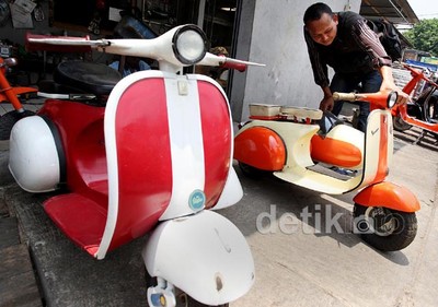 Vespa Mini dari Mesin Parutan Kelapa