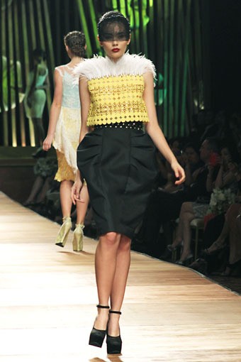 Sebastian Gunawan Collection 2013 Club Dahlia at Grand Ballroom Hotel Mulia. Senayan. Jakarta. [Foto: Mohammad Abduh/Wolipop]