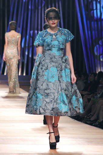 Sebastian Gunawan Collection 2013 Club Dahlia at Grand Ballroom Hotel Mulia. Senayan. Jakarta. [Foto: Mohammad Abduh/Wolipop]