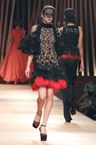 Sebastian Gunawan Collection 2013 Club Dahlia at Grand Ballroom Hotel Mulia. Senayan. Jakarta. [Foto: Mohammad Abduh/Wolipop]