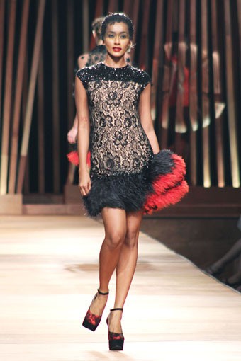 Sebastian Gunawan Collection 2013 Club Dahlia at Grand Ballroom Hotel Mulia. Senayan. Jakarta. [Foto: Mohammad Abduh/Wolipop]