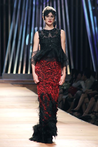 Sebastian Gunawan Collection 2013 Club Dahlia at Grand Ballroom Hotel Mulia. Senayan. Jakarta. [Foto: Mohammad Abduh/Wolipop]