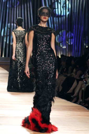 Sebastian Gunawan Collection 2013 Club Dahlia at Grand Ballroom Hotel Mulia. Senayan. Jakarta. [Foto: Mohammad Abduh/Wolipop]