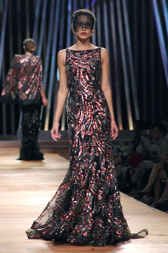 Sebastian Gunawan Collection 2013 Club Dahlia at Grand Ballroom Hotel Mulia. Senayan. Jakarta. [Foto: Mohammad Abduh/Wolipop]