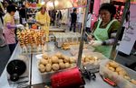 Kriukk..Kripik Kentang Spiral di Myeongdong