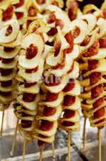 Kriukk..Kripik Kentang Spiral di Myeongdong