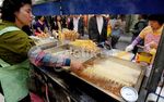 Kriukk..Kripik Kentang Spiral di Myeongdong