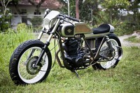 Ini dia motor Binter Merzy KZ200 1983 bergaya Cafe Racer. (dok Darizt)