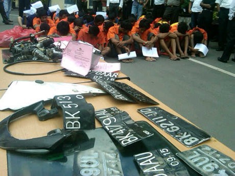 Polisi Amankan Puluhan Pencuri dan Anggota Geng Motor di Medan