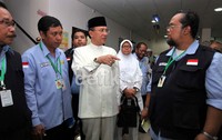Kunjungan Menteri Agama Suryadharma Ali untuk memastikan kesiapan tim kesehatan menjelang pelaksanaan wukuf di Arofah.