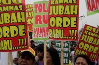 Mereka menolak pembahasan RUU Keamanan Nasional (Kamnas) menjadi undang-undang.