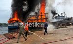 3 Kapal Terbakar di Pelabuhan Dumai