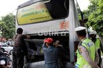 2 Bus TransJ Bertabrakan di Salemba