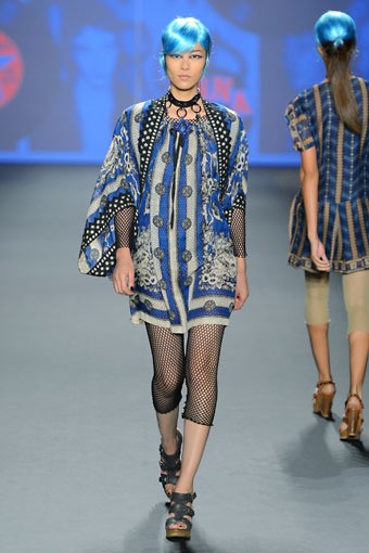 Anna Sui, Spring/Summer 2013. New York Fashion Week SS 2013. [Photo by Frazer Harrison/Getty Images for Mercedes-Benz Fashion Week]