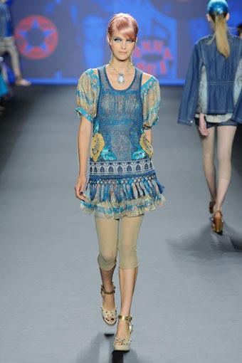 Anna Sui, Spring/Summer 2013. New York Fashion Week SS 2013. [Photo by Frazer Harrison/Getty Images for Mercedes-Benz Fashion Week]