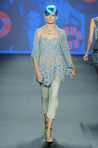 Anna Sui, Spring/Summer 2013. New York Fashion Week SS 2013. [Photo by Frazer Harrison/Getty Images for Mercedes-Benz Fashion Week]